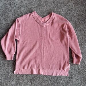 Aerie Ribbed Oversized Sweater Orange